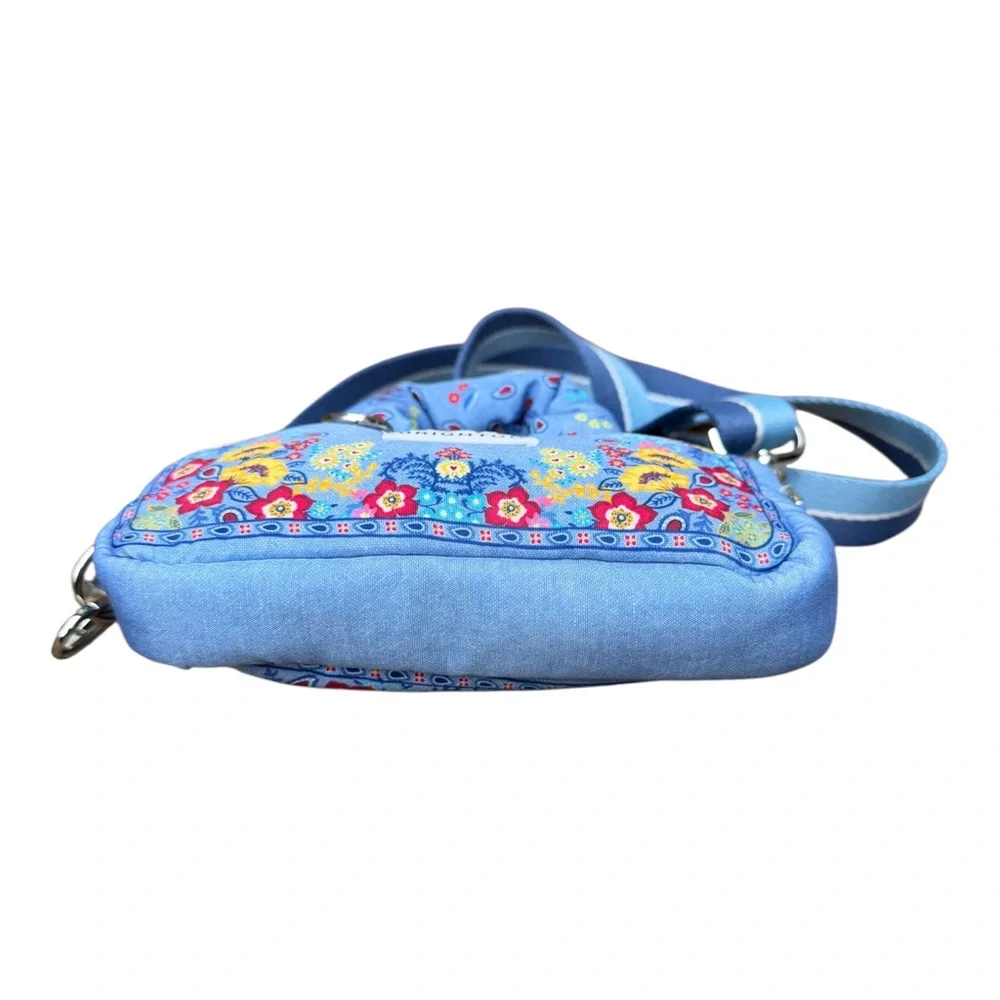 Brighton Love Bandana Floral Paisley BlueCrossbody Mini Purse, Brighton Bag